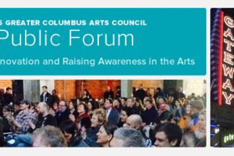 Join us for the Greater Columbus Arts Council’s 2015 Annual Public Forum